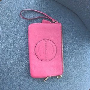 Coach double zip Dempsey wristlet